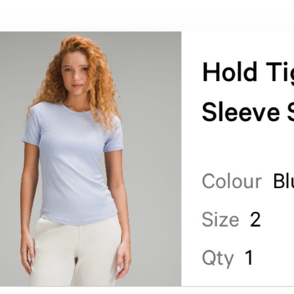 Lululemon Hold Tight Short Sleeve Tee